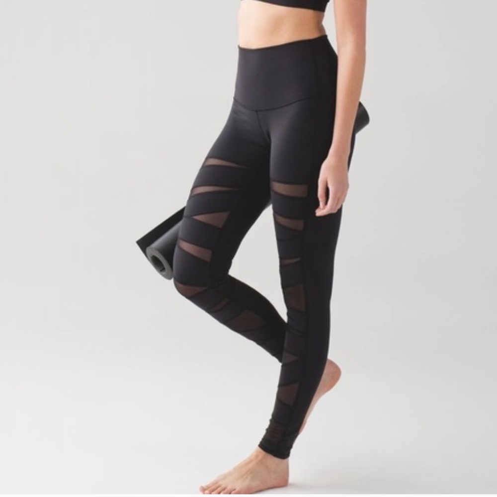 Lululemon Black Mesh Leggings
